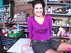 Braunhaarige, Deutsch, Maschinenfick