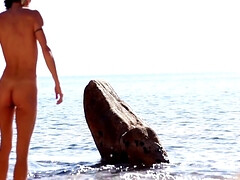 Enthousiasteling, Strand, Bruinharig, Lul, Natuurlijk, Tepels, Kut duiken, Tieten likken