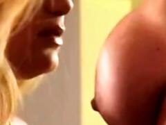 デカパイ, ブロンド, ディルド, Hd, キス, オマンコ, オッパイの, おもちゃ