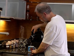 フェラチオ, 爸, ヨーロピアン, Hd, なめる, オマンコ, ティーン, 妻