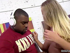 Britney youthfull luvs her very first interracial gangbang