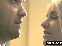 お尻, ブロンド, 巨乳な, 旦那, オナニー, ガリガリ, ティーン, 三人