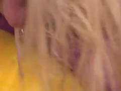 blonde bitch eat whole penis