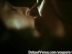 Érotique, Poilue, Lesbienne, Adolescente, Nénés, Rétro ancien