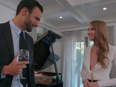 お尻, ブロンド, チン, ピアス, タトゥー