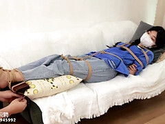 アジア人, ボンデージ, 足, フェティッシュ