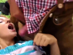 Sperma in gezicht, Groepseks, Duits, Groep, Hd, Buiten, Uniformpje