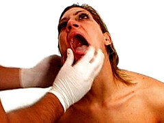 Passionate hottie with shaved pussy Rita feels pleasure in her crack