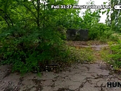 In den arsch, Schönheit, Braunhaarige, Freundin, Hardcore, Im freien, Russisch, Titten