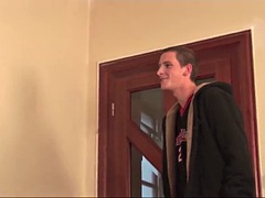 Grosser schwanz, Blasen, Paar, Spermaladung, Europäisch, Schwul, Hardcore, Dürr