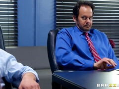 Pijpbeurt, Aangekleed, Rijpe lesbienne, Moeder die ik wil neuken, Moeder, Kantoor, Roodharige vrouw