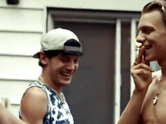 In den arsch, Grosser schwanz, Blasen, Schwul, Gruppe, Hardcore, Muskel, Orgie