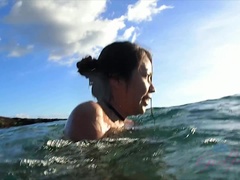 茶髪の, 露出狂, アウトドア, オマンコ, 剃毛, オッパイの, おもちゃ, 濡れ
