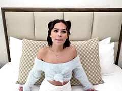 She just turned 18 and she is making her first porn video