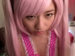 Aziatisch, Handbeurt, Hardcore, Japaans, Gezichtspunt, Tiener, Tieten likken