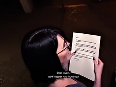 Leie, Tussi, Braunhaarige, Absätze, Hotel, Piercing, Pov, Tätowierung