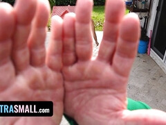 Plantureuse, Éjaculation interne, Queue, Hard, Petite femme, Rugueux, Maigrichonne, Adolescente