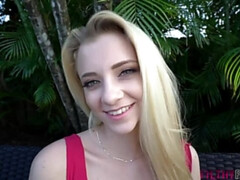 Cute Blonde Riley Star Gets Pussy Dominated and Fucked.