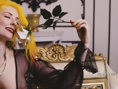 デカパイ, ブロンド, 手コキする, オナニー, 自然山雀, 靴, 一人, ストリッピング