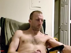Enthousiasteling, Grote lul, Sperma shot, Homo, Masturbatie, Mager, Alleen, Webcamera