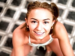 Gros cul, Grosse bite, Blonde, Sucer une bite, En levrette, Seins naturels, Pov, Nénés