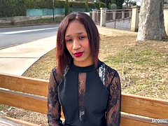 Enthousiasteling, Zwart, Dubbele penetratie, Zwart, Sperma in gezicht, Frans, Trio, Tieten likken