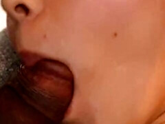 18, アジア人, フェラチオ, オナニー, ストッキング, フェラする, オッパイの, バイブレーター