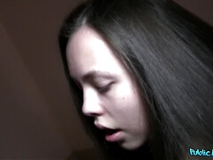 美女, フェラチオ, 茶髪の, 顔射, お金, アウトドア, ハメ撮り, 公共