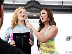 Culo, Chica, Mamada, Lamidas, Estrella porno, Coño, Trio