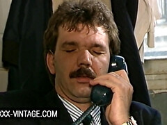 デカパイ, フェラチオ, イく瞬間, フランス人, 下着, ストッキング, オッパイの, ヴィンテージ