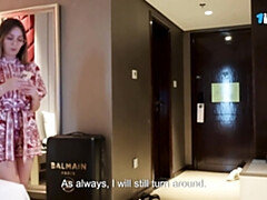 Stepmom Alina Rai Jumps On Stepsons Cock In Hotel Room