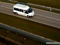 デカチン, 茶髪の, カワイイ, ダブル開発, 手コキする, オーガズム, ストッキング, ティーン