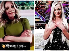 18, デカ尻, ブロンド, 娘, Hd, レズビアン, 母, 現実