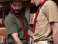 Anal, Lamer culo, Gay, Peludo, Oficina, Uniforme