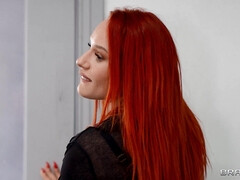 Gros seins, Plantureuse, Bâillonner, Trou de la gloire, Monstre, Bureau, Rousse roux, Nénés