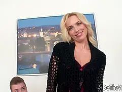 Cuck Sits Next to His PAWG Wife Georgina Grey as She Rides a Black Man