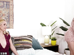 ブロンド, 茶髪の, なめる, 淫乱熟女, 乳首, オマンコ, 義母, 禁句