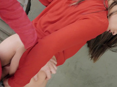 Inspiring model exposes her perfect body and makes passionate love