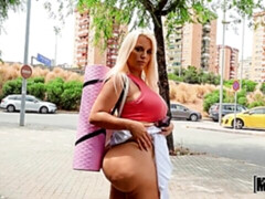 Grosser schwanz, Grosse titten, Blondine, Blasen, Pummelig, Hundestellung, Milf, Pov