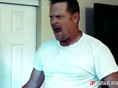 Bruinharig, Lul, Handbeurt, Natuurlijke tieten, Klein, Realiteit, Kort haar, Tieten likken