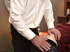 Consolador, Gay, Pajear, Masturbación, Maduro, Oficina, Flaco, Nalgadas