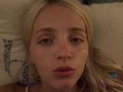 Enthousiasteling, Sperma, Daddy, Vingeren, Vriendin, Handbeurt, Orgasme, Gezichtspunt