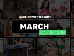 18 ans, Grosse bite, Sucer une bite, Compilation, En levrette, Seins naturels, Adolescente, Nénés