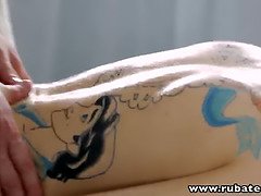 お尻, ヨーロピアン, ハードコア, Hd, マッサージ, 息子, タトゥー, オッパイの