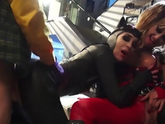 Mamada, Coche, Corrida, Estilo perrito, Grupo, Grupo, Trio, Esposa