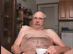 Grandpa play on webcam