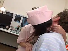 Javhub big boobed japanese nurse gets creampied