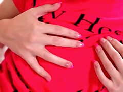 女, 目瞪口呆, Hd, 下着, 剃毛, 一人, オッパイの, おもちゃ