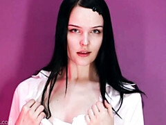 Gorgeous Amelia's brunette porn