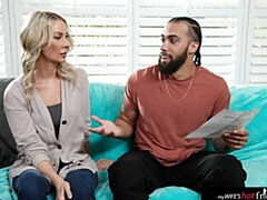 Beautiful blonde Sydney Paige gets pleasure from a big cock